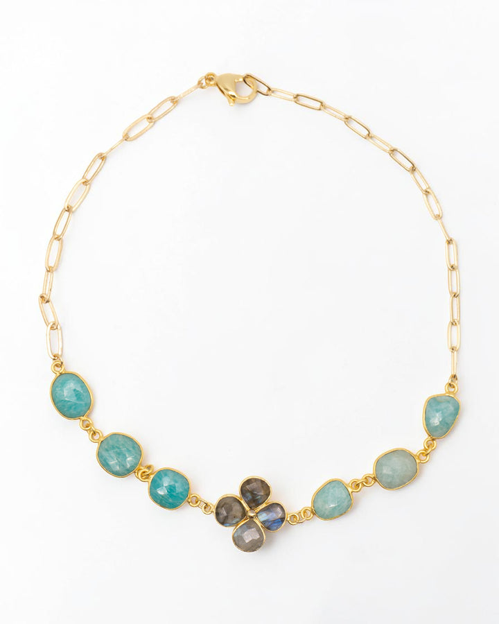 Brisa Choker - Gold/Aqua