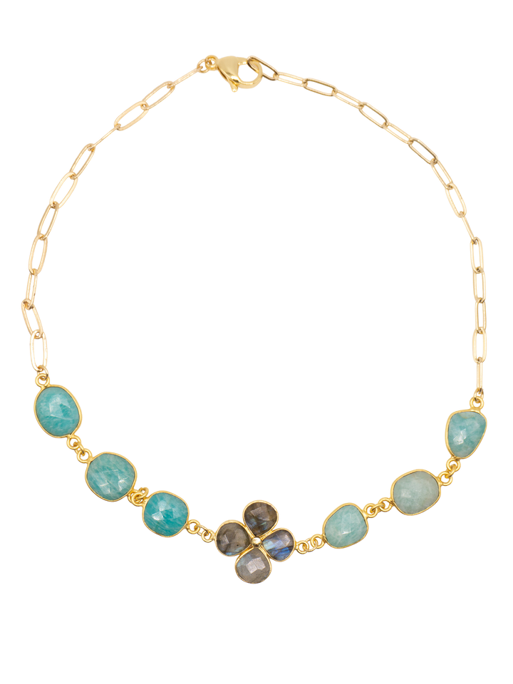 Brisa Choker - Gold/Aqua