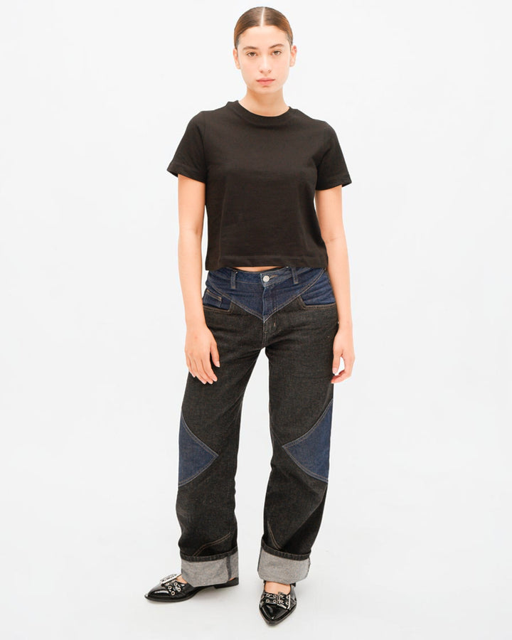 Cowgirl Jean in Black &amp; Blue
