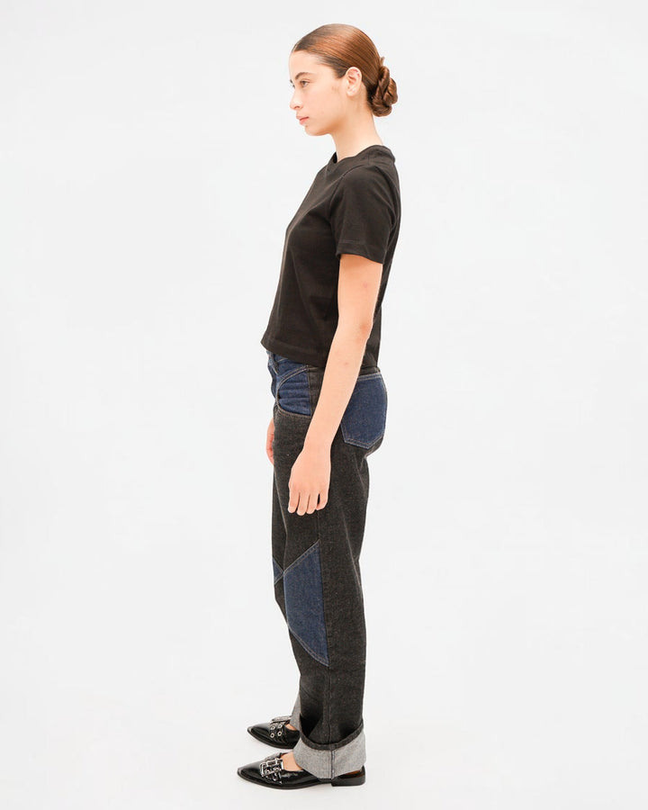 Cowgirl Jean in Black &amp; Blue