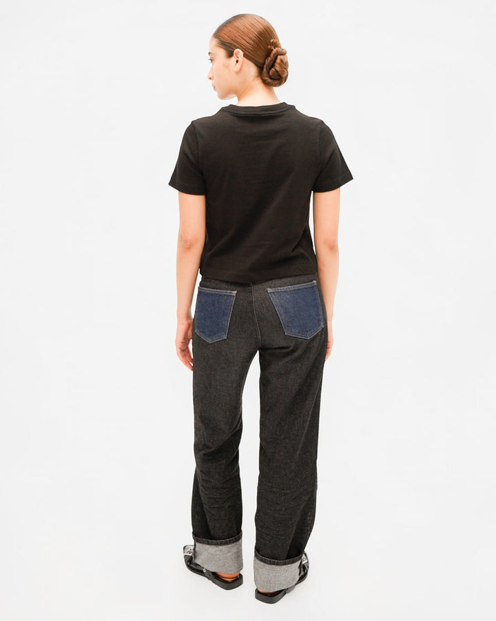 Cowgirl Jean in Black &amp; Blue