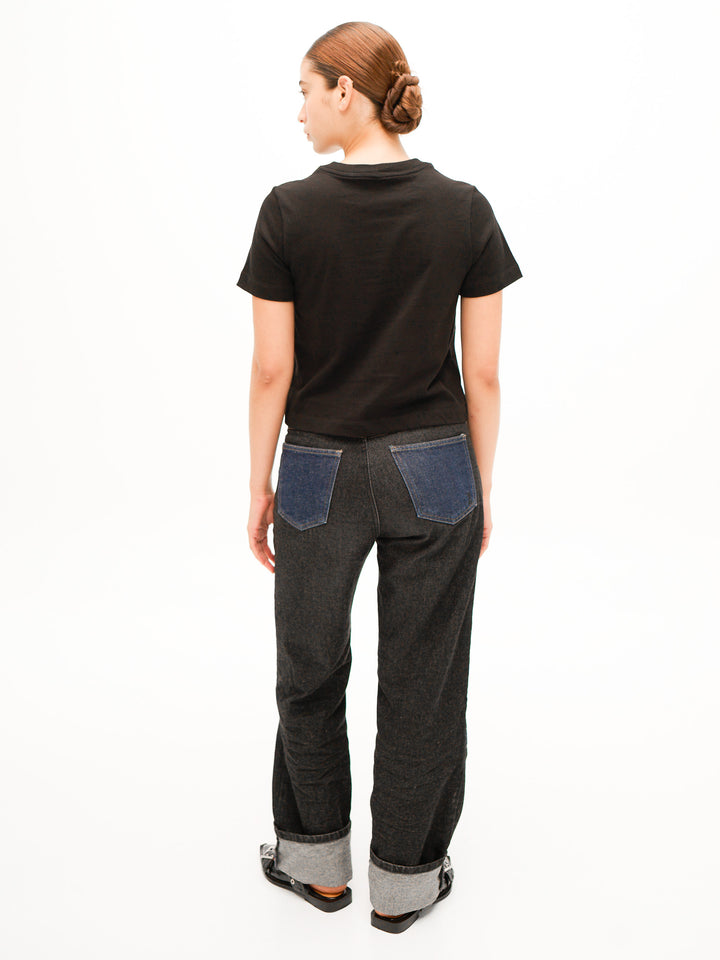 Cowgirl Jean in Black & Blue