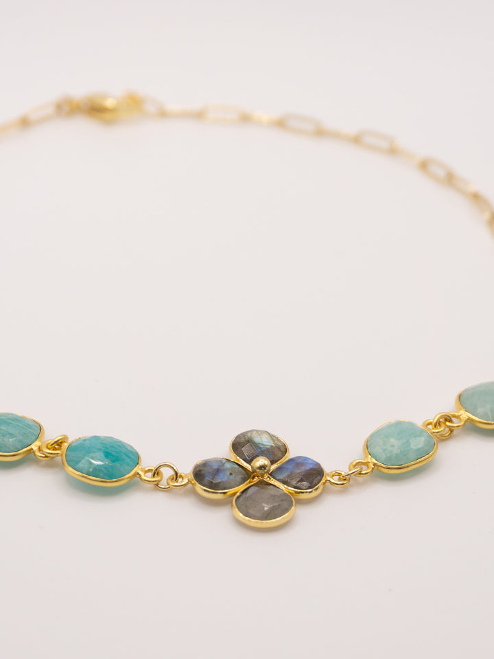 Brisa Choker - Gold/Aqua