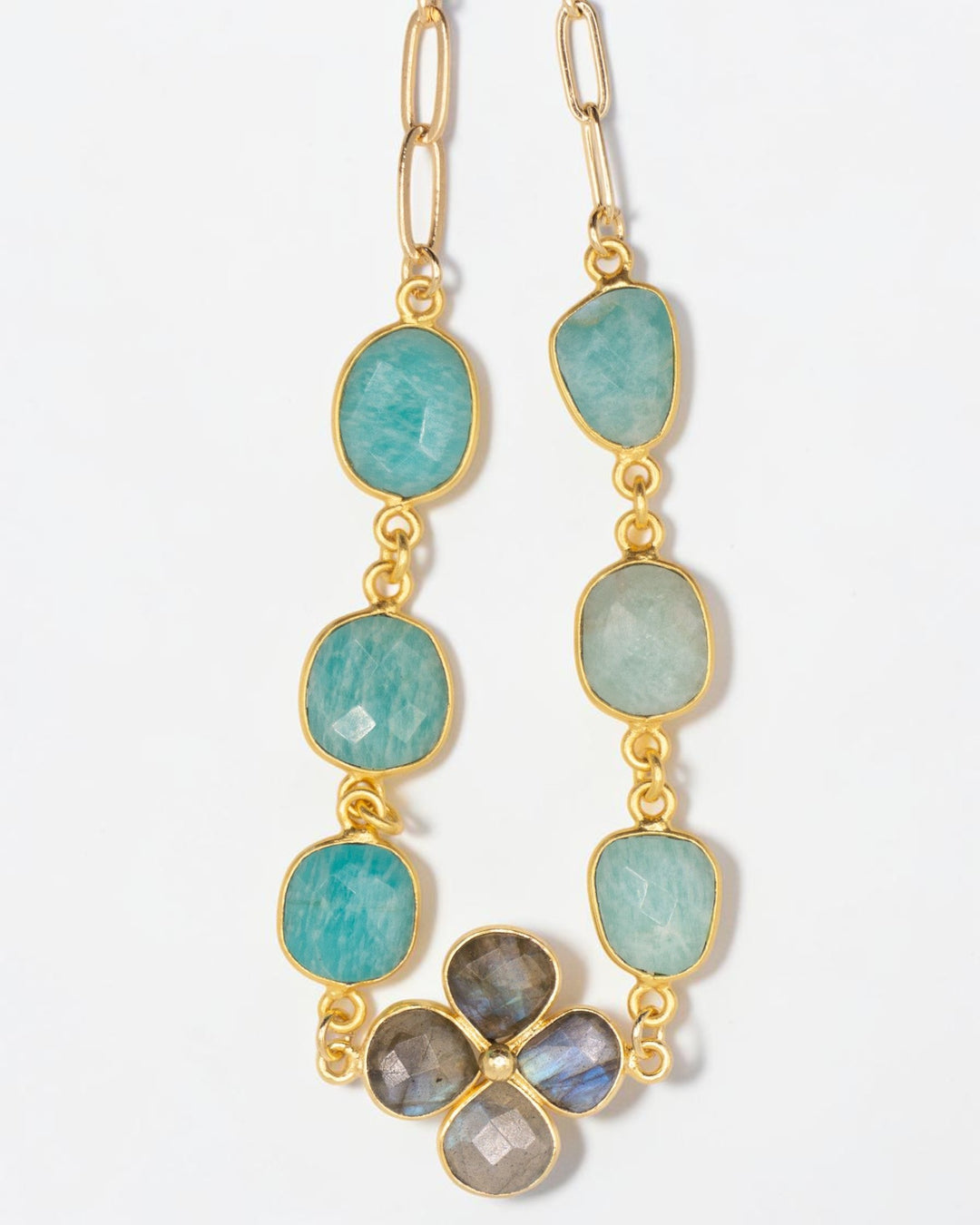 Brisa Choker - Gold/Aqua