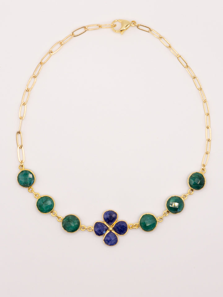 Brisa Choker - Gold/Blue