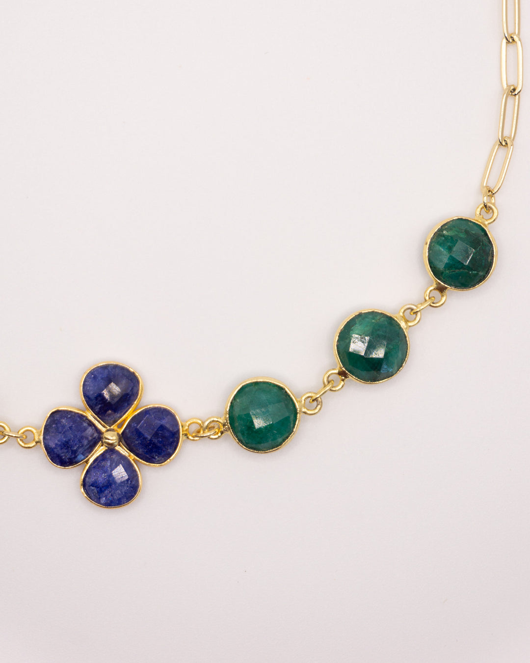 Brisa Choker - Gold/Blue