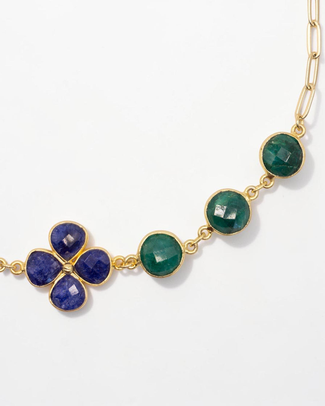 Brisa Choker - Gold/Blue