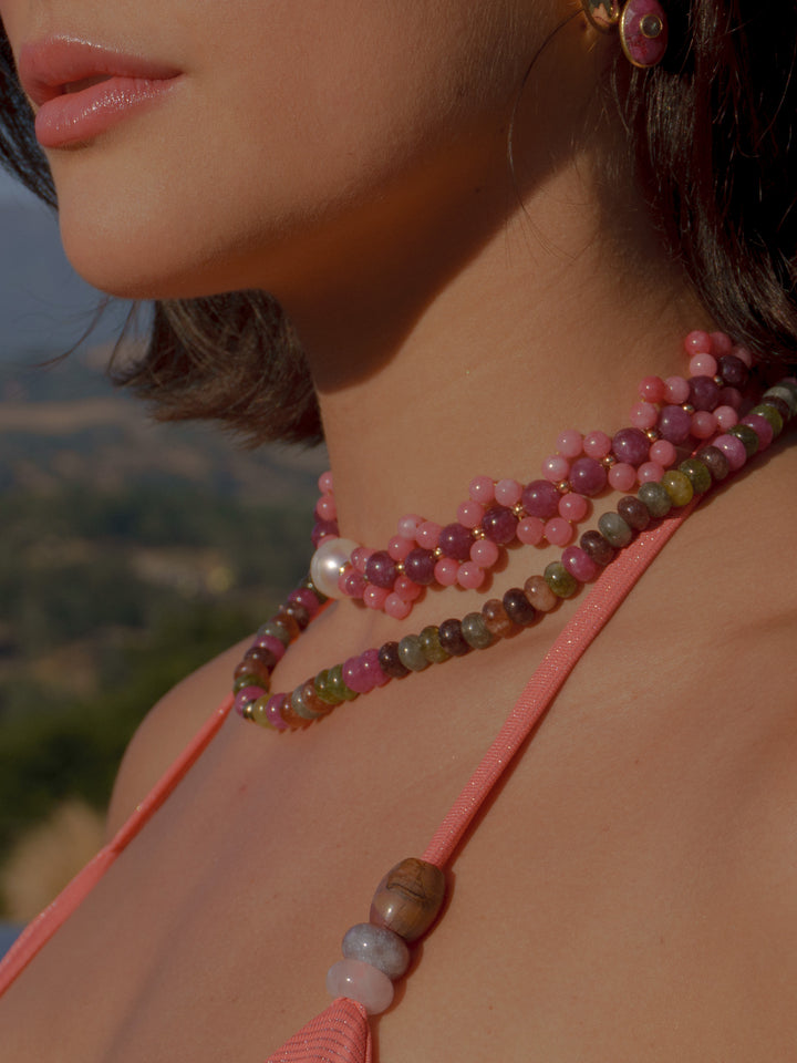 Rosé Stone Choker