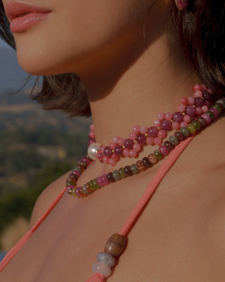 Rosé Stone Choker