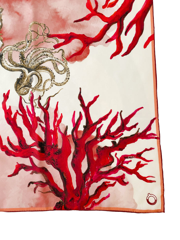 Pareo Red Octopus