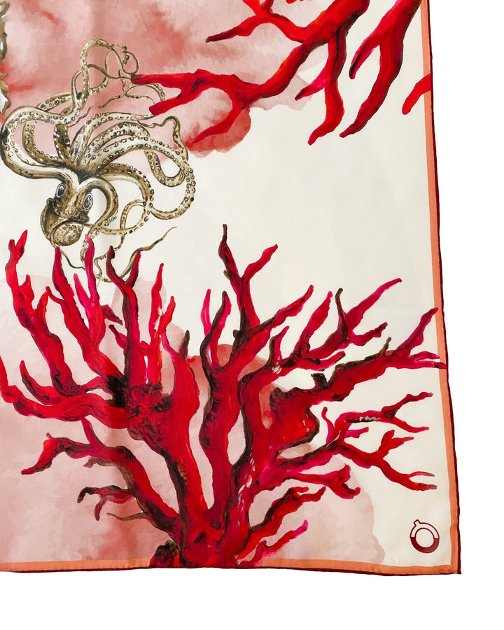 Pareo Red Octopus