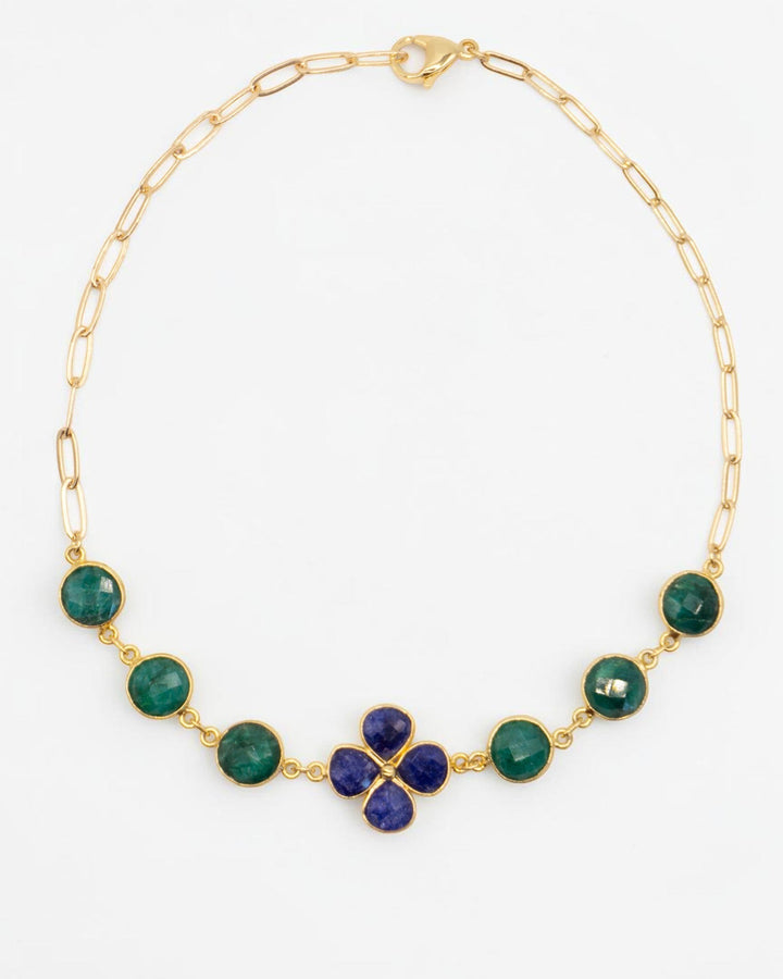 Brisa Choker - Gold/Blue