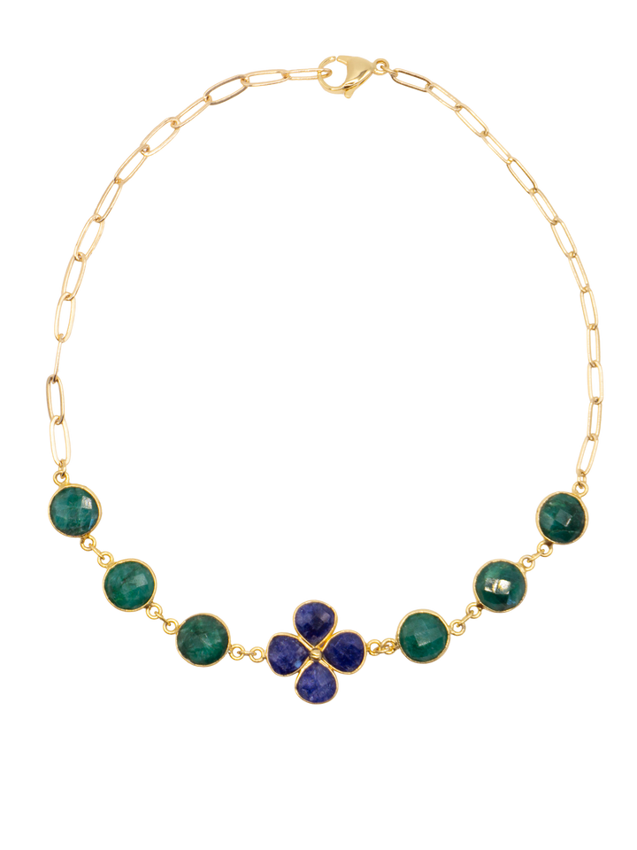 Brisa Choker - Gold/Blue